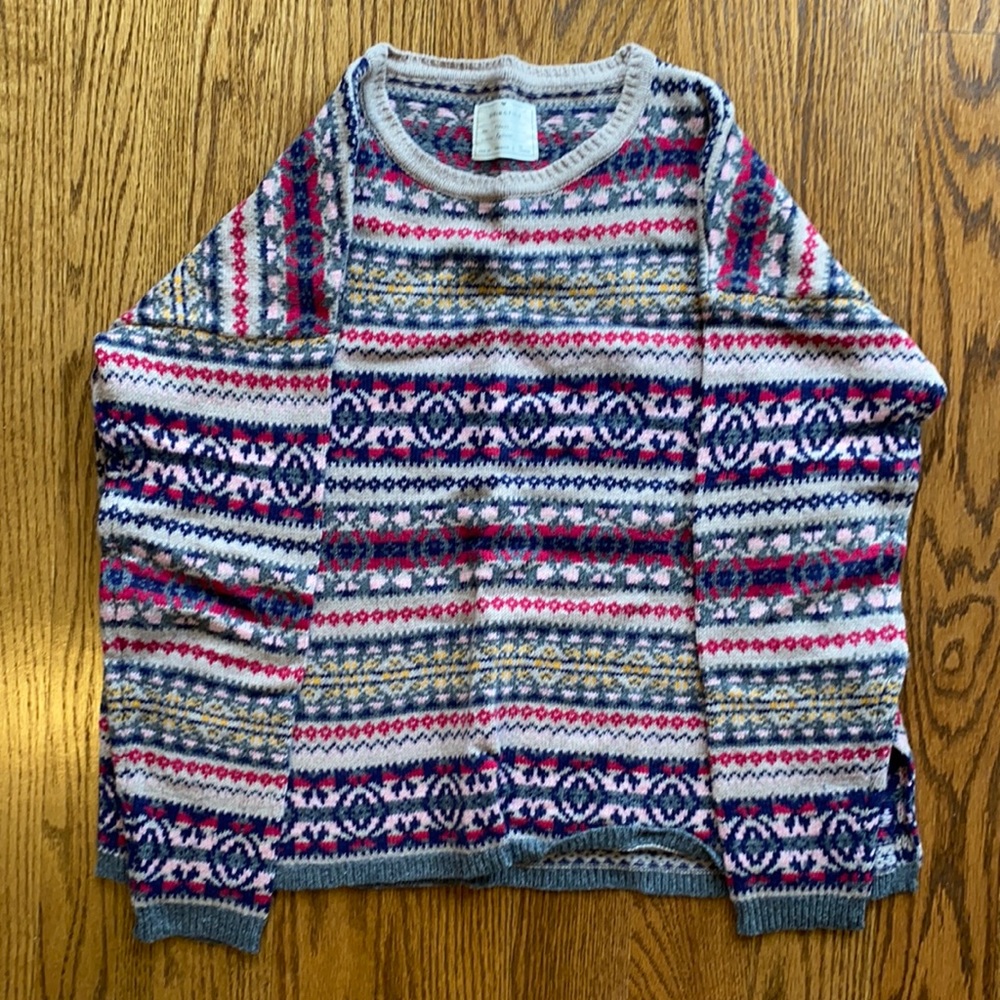 Spring field sweater (size large)